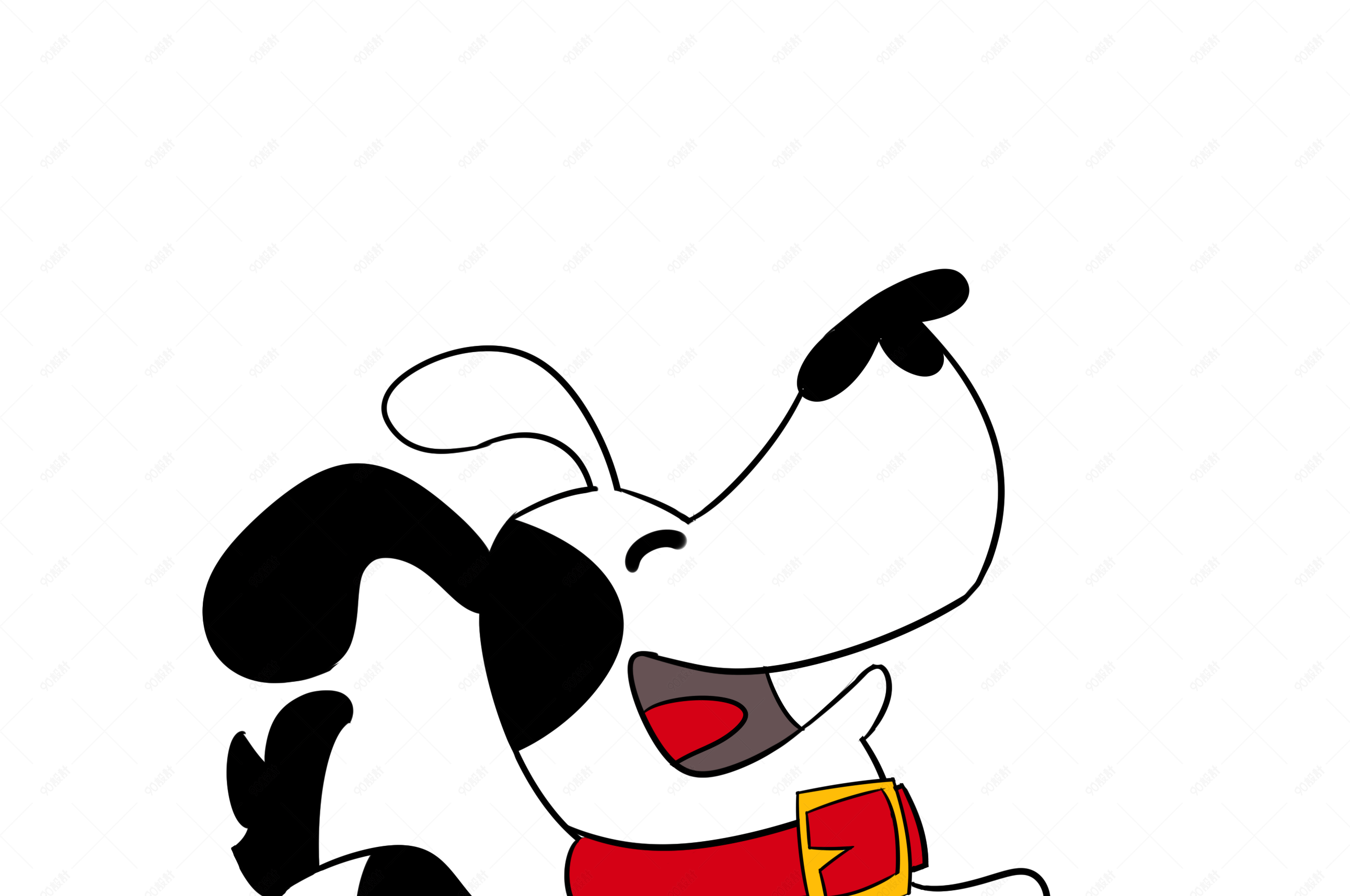 奔跑起来的狗狗