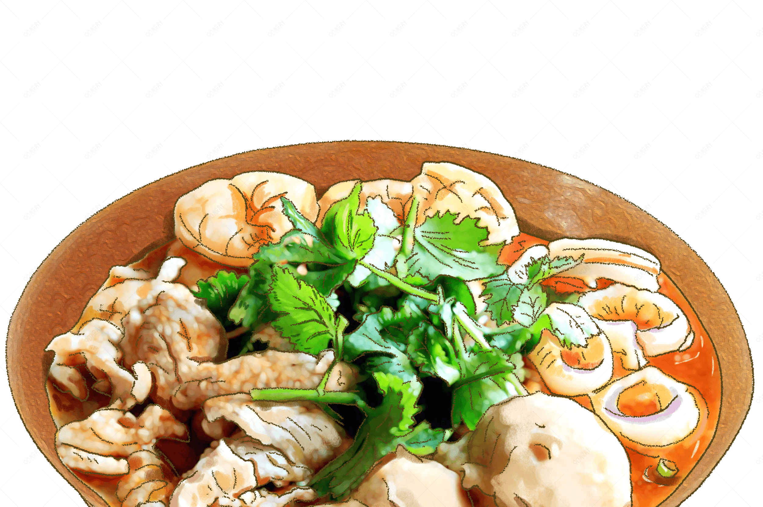 中国各地美食小吃绘画(中国各地美食简笔画图片)
