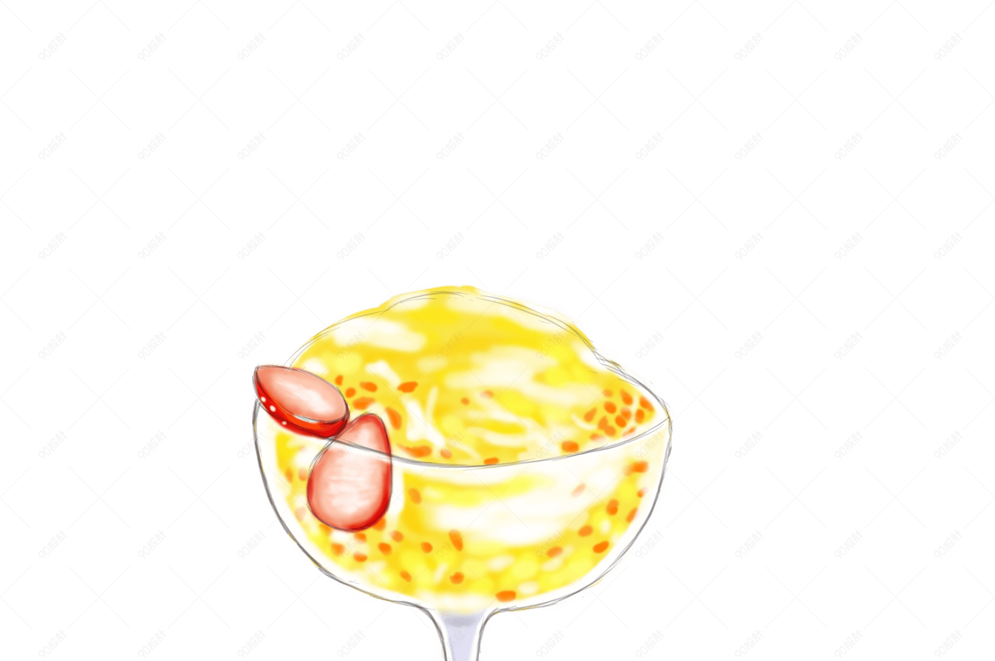 手绘美味水果刨冰