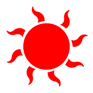 红色太阳图片动画图片