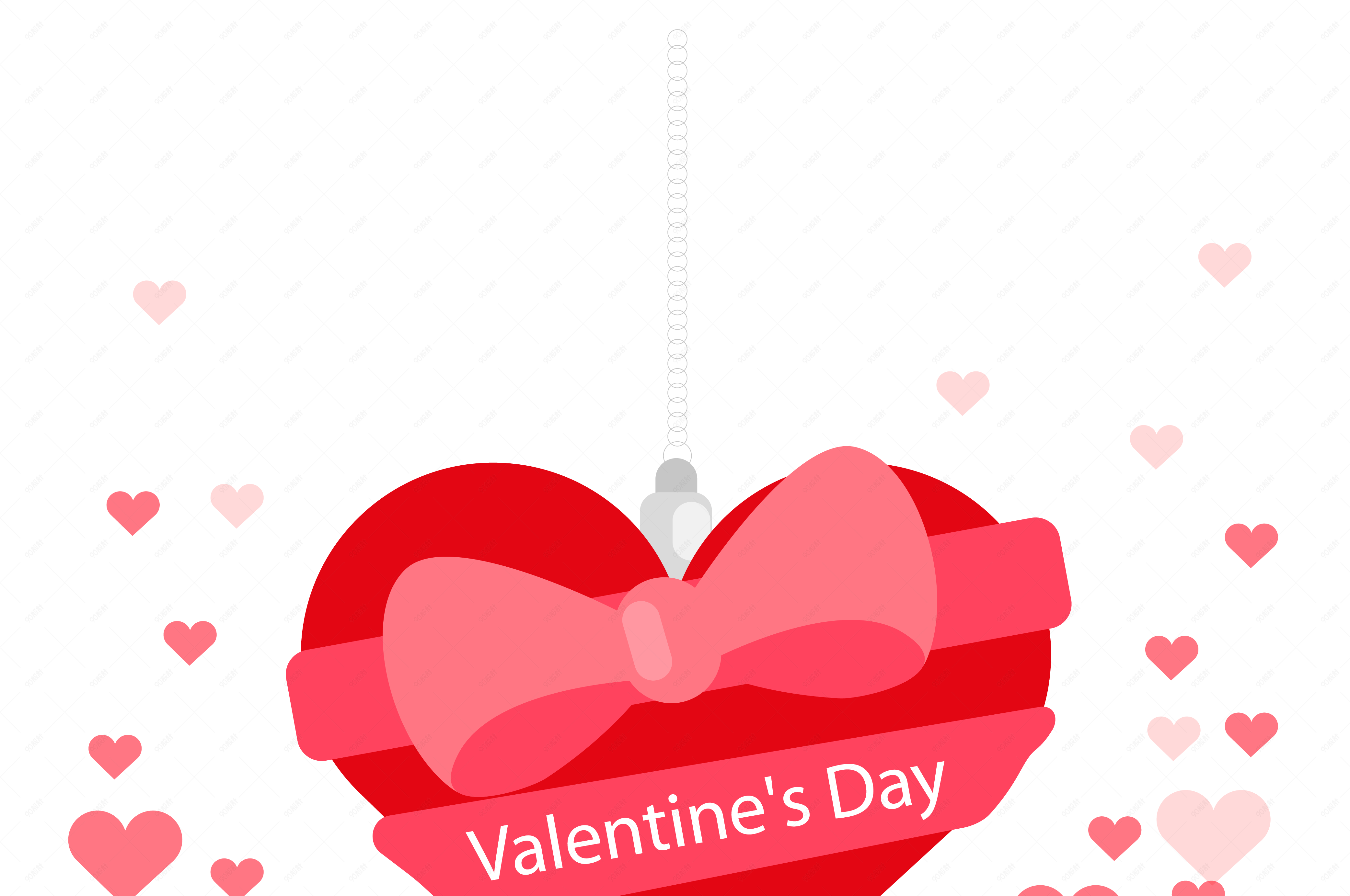 情人节矢量创意心形图案