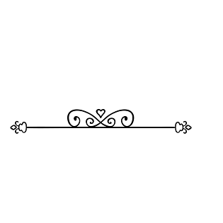 欧式时尚爱心免抠图分割线