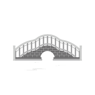 中国风扁平化矢量石拱桥
