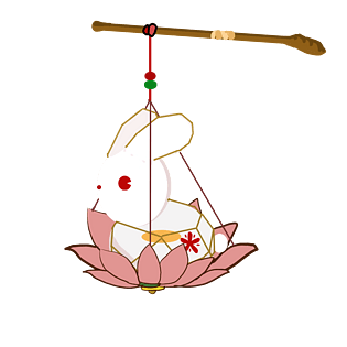 元宵节动物灯笼小兔子灯笼