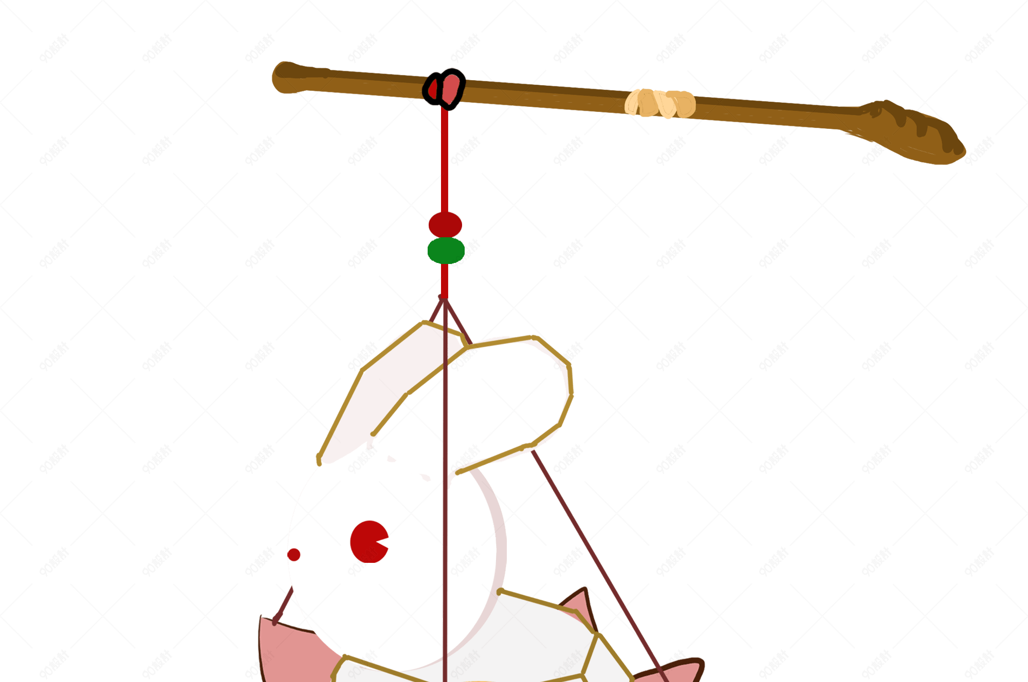 元宵节动物灯笼小兔子灯笼