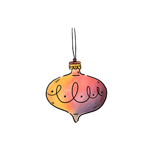 卡通手绘装饰球灯矢量素材