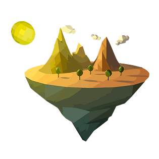 沙滩海岛风景插画卡通岛屿岛屿卡通岛屿悬浮岛屿沙滩椅沙滩卡通沙滩