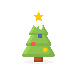 圣诞树插画免扣素材