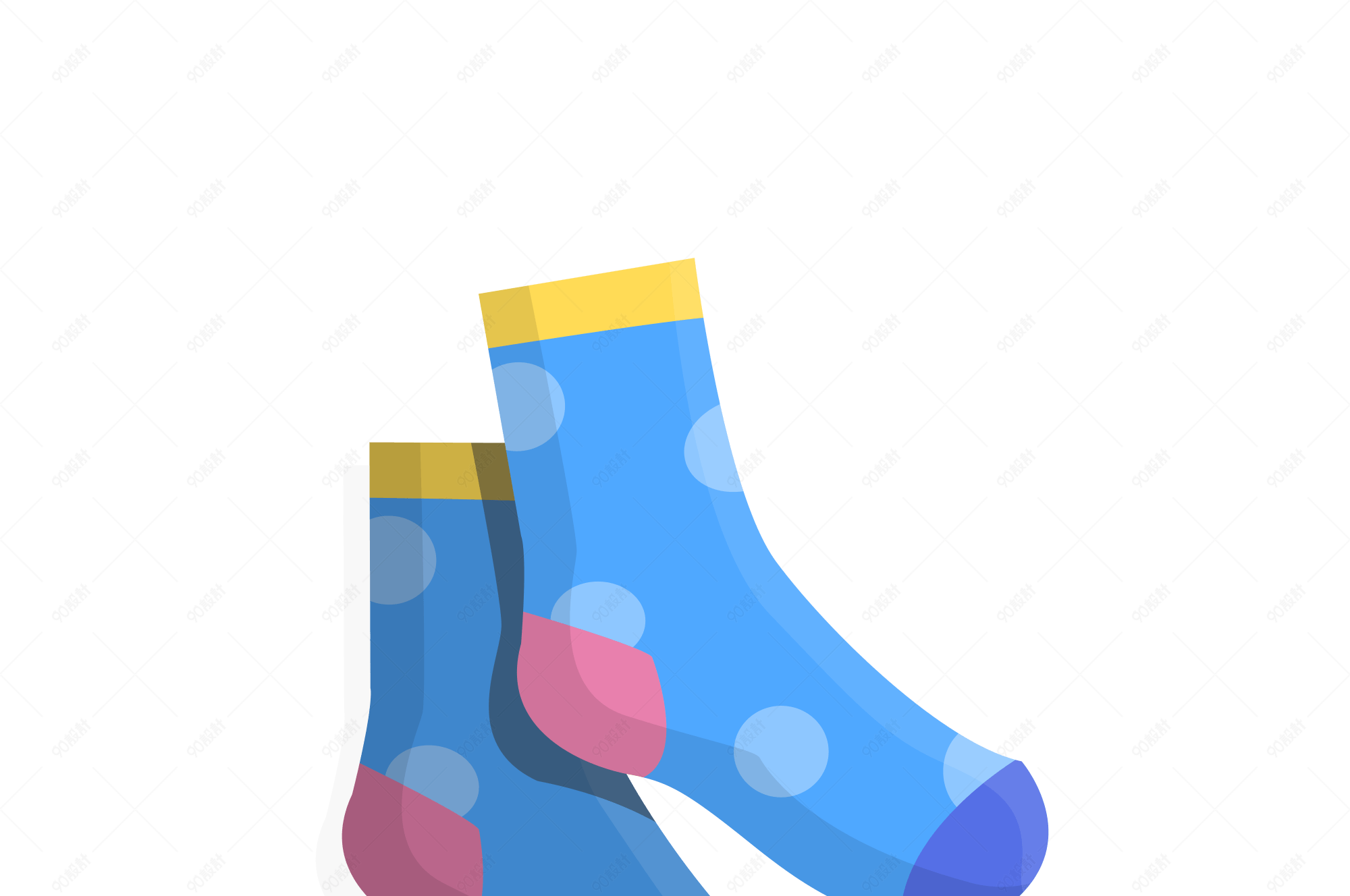 袜子插画免扣素材