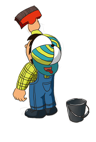 pngpsd2000*2000卡通手绘勤劳的蜜蜂pngpsd2000*2000手绘原创五一劳动