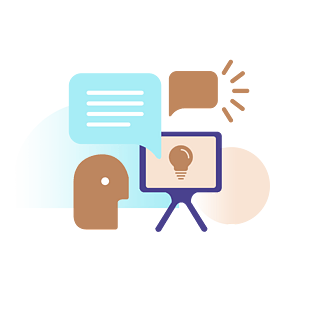 渐变商务策划方案免扣图标插画