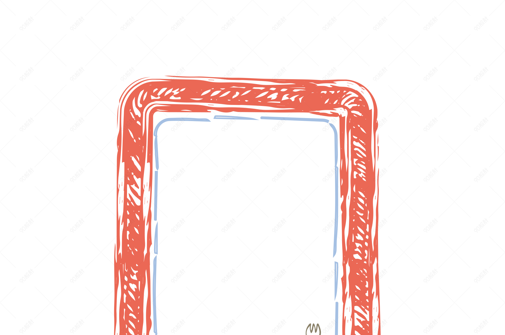 矢量涂鸦边框装饰素材