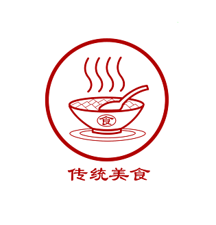 端午节中华传统美食小吃矢量线条图标