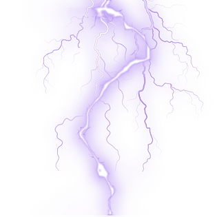 紫色线状闪电效果