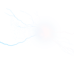 白色雷电光斑光晕元素