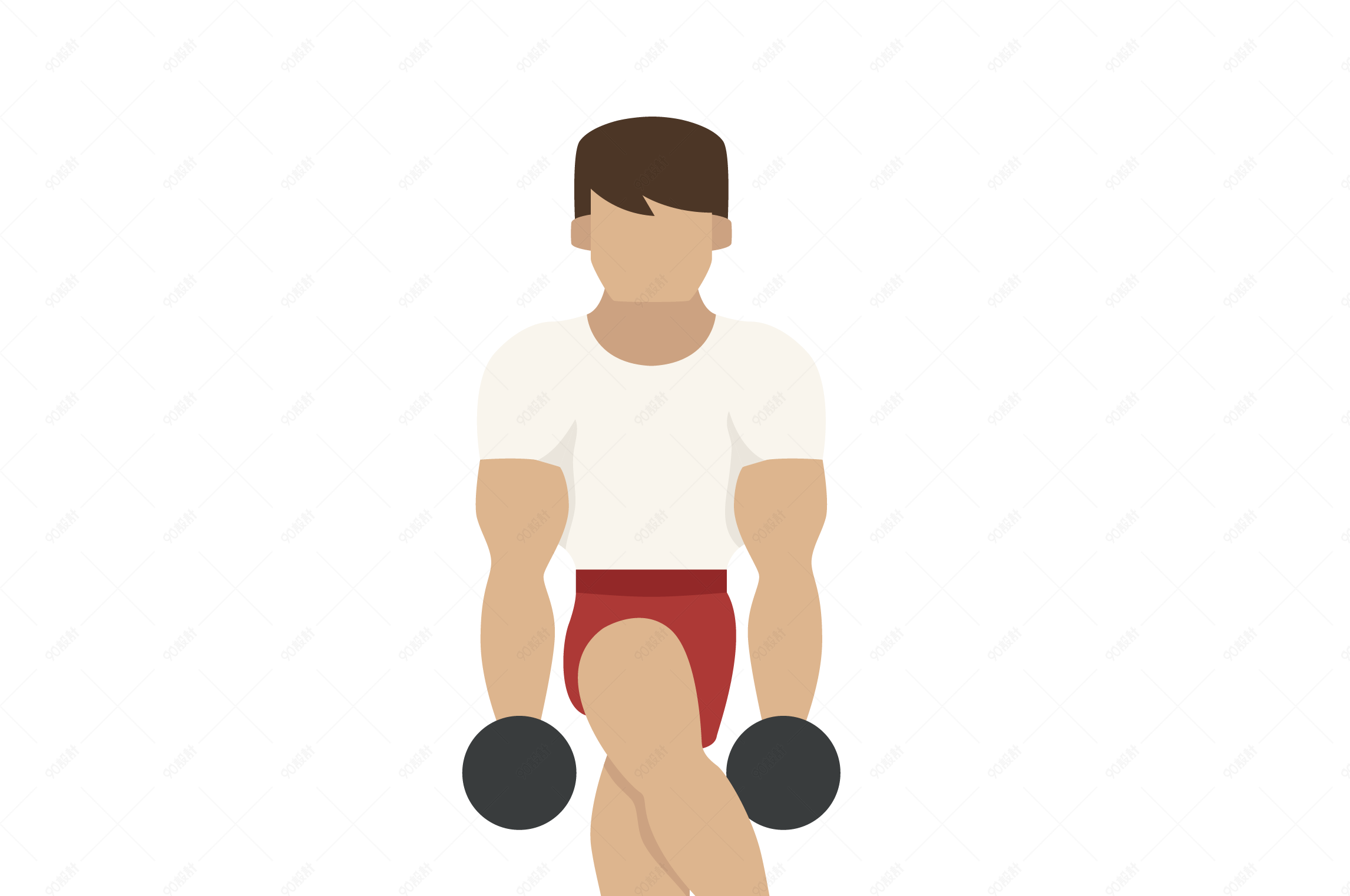 单脚交叉姿势矢量素材