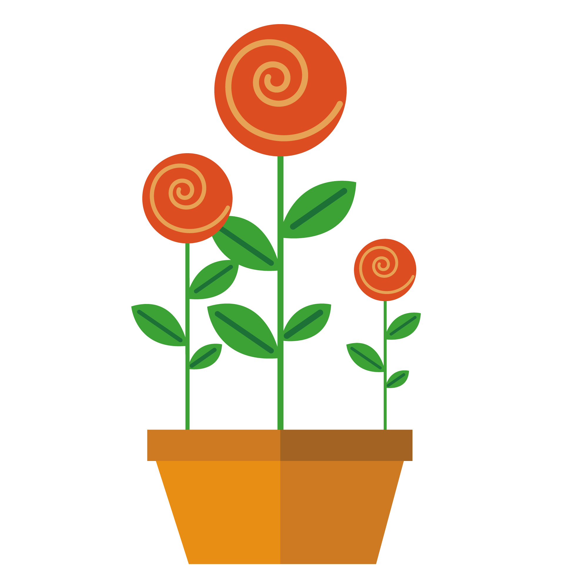 植物花朵盆栽元素图片