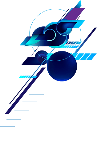 节蓝紫色科技风边框背景线条电商免抠psdpngpsd2000*2000科技开启元素