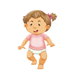 卡通手绘人物可爱厨师大厨站立形象pngpsd2000*2000房子树木一家人png