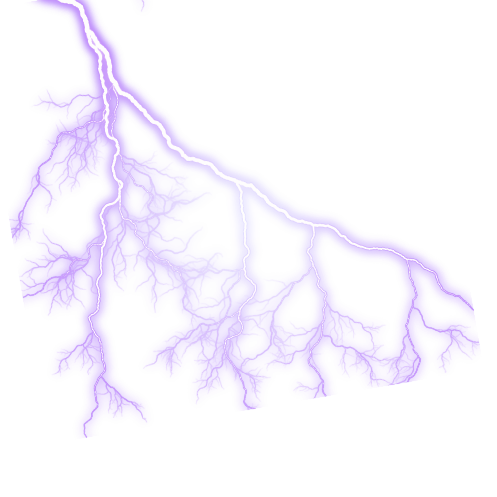 紫色闪电电光元素图片