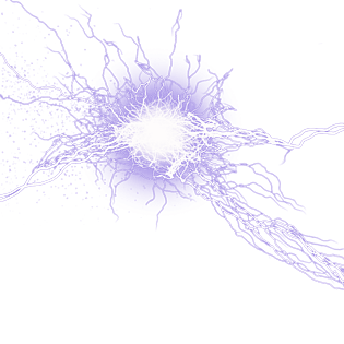 紫色花纹闪电元素