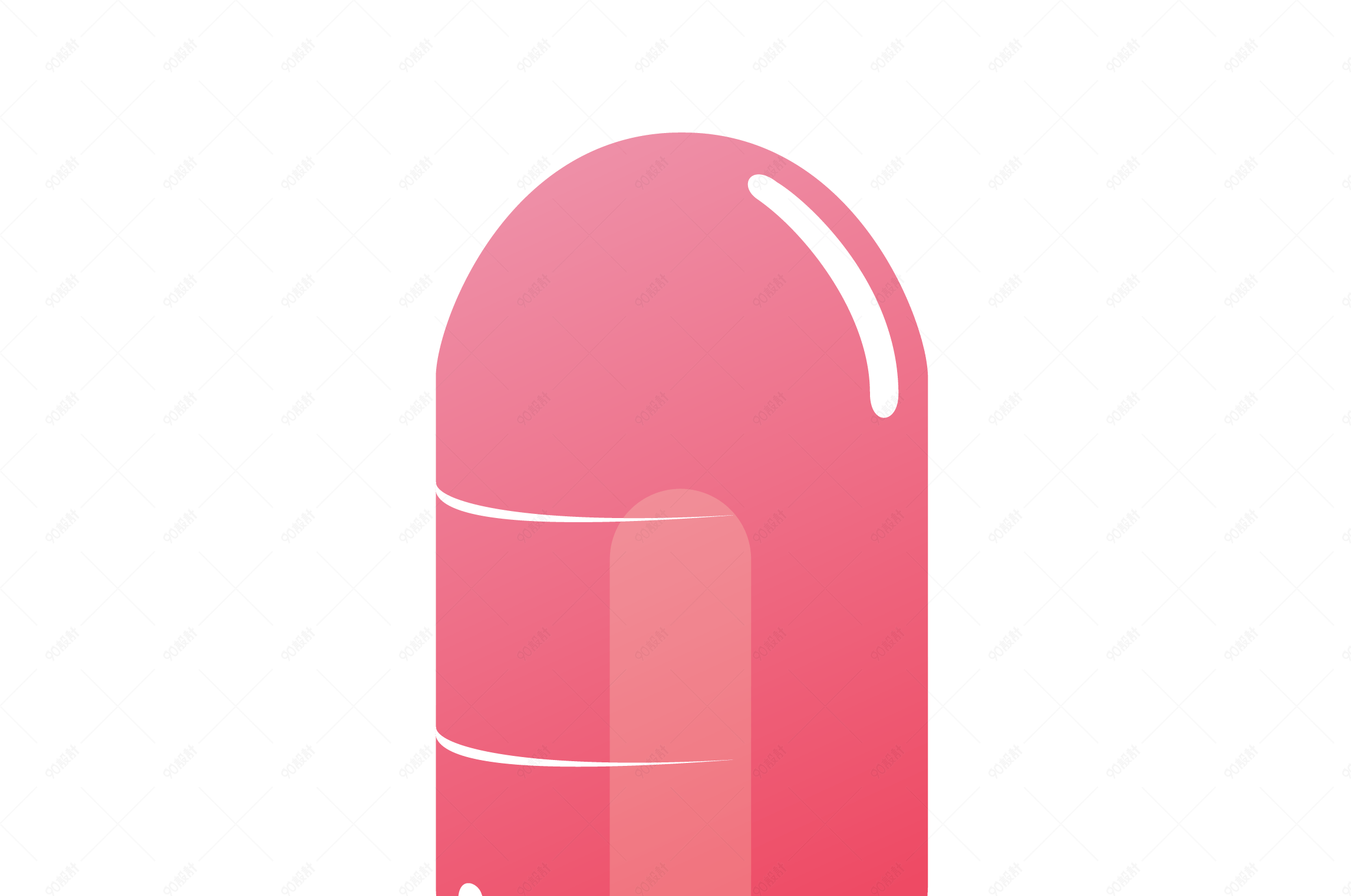 粉色水晶冰棍矢量素材