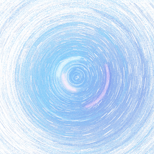 蓝紫色质感自然科幻星轨元素