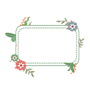 小清新旅社花朵矢量边框