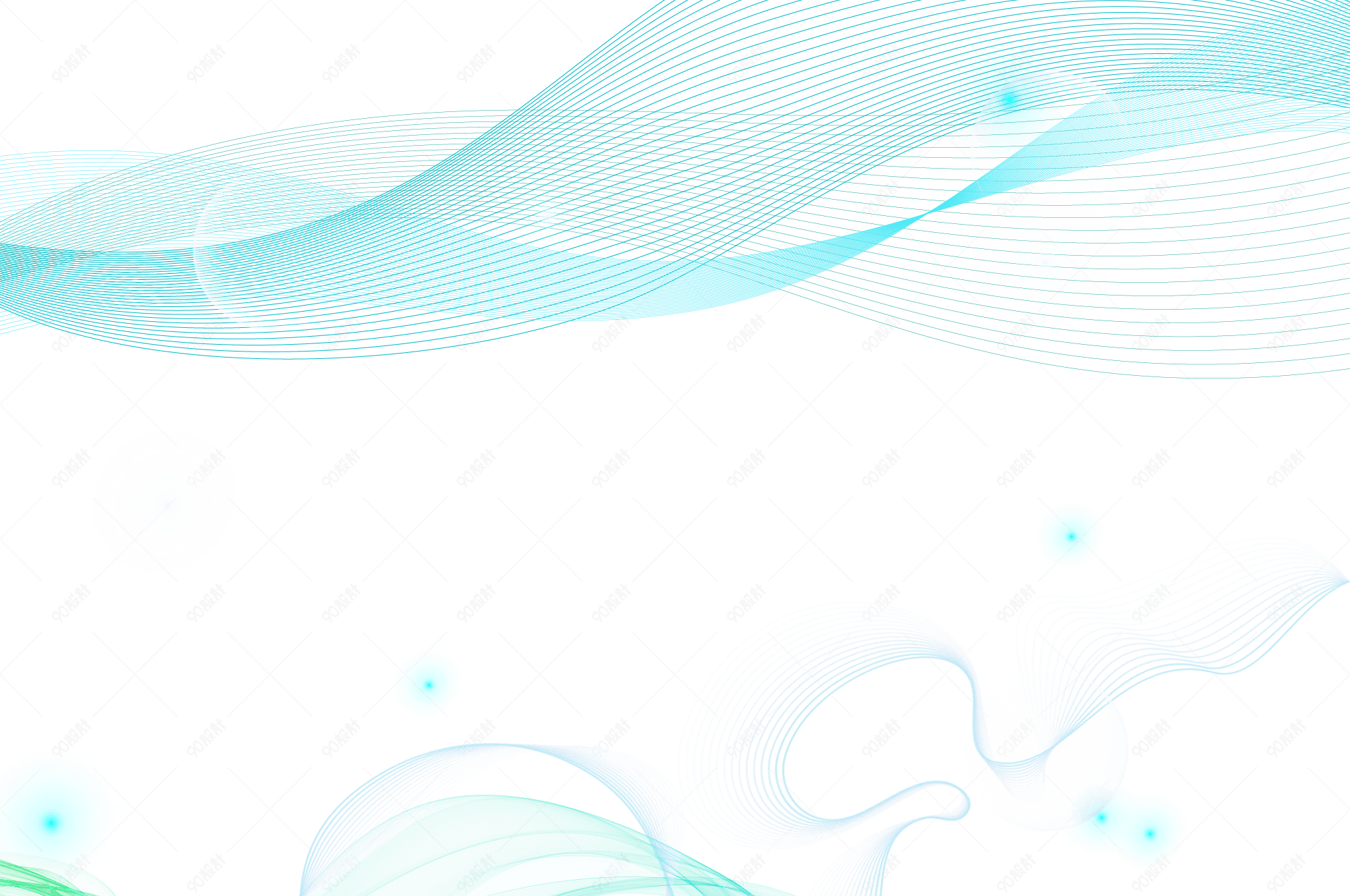 科技背景创意曲线元素【免抠元素png】-90设计网