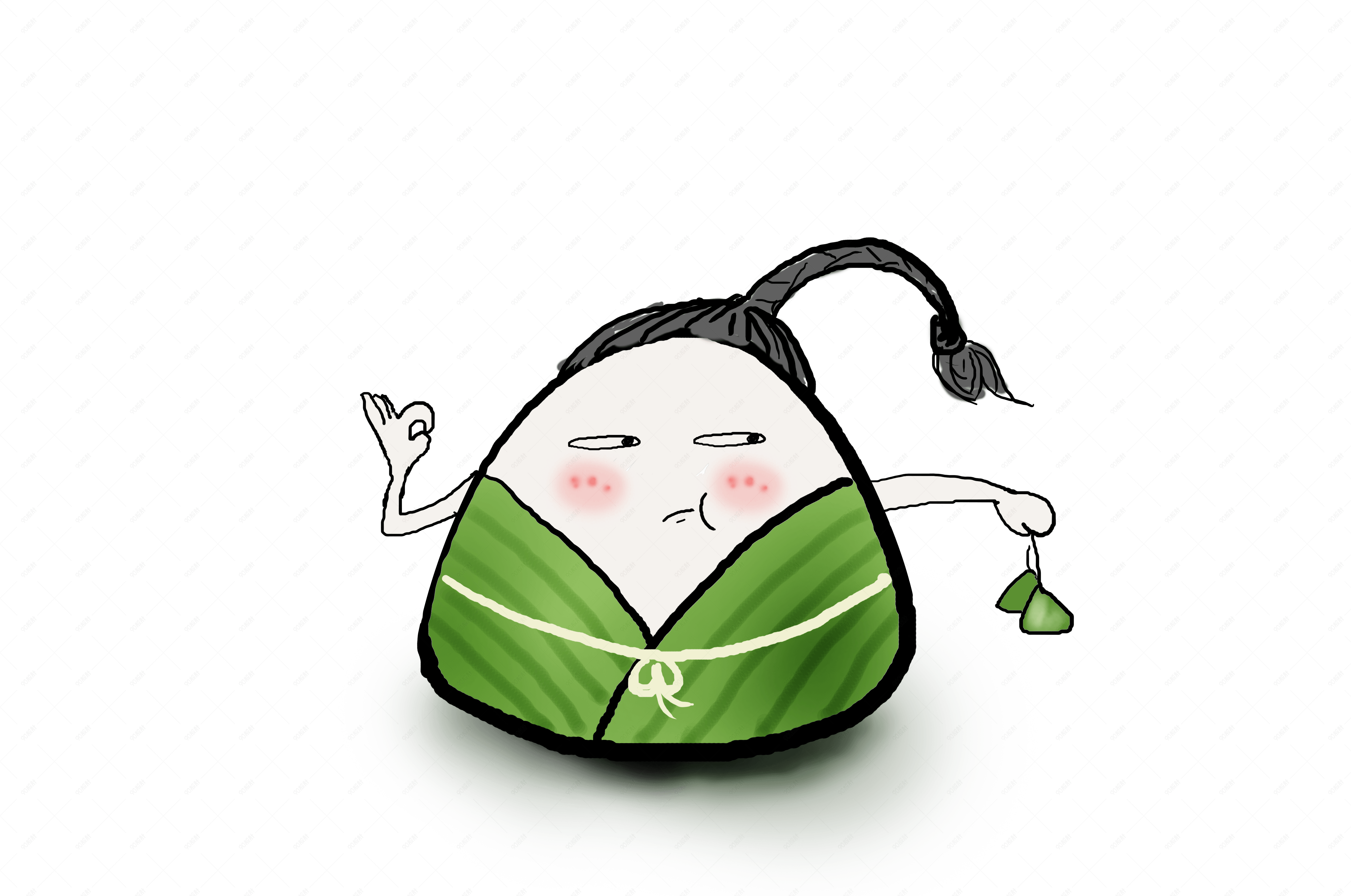 端午可爱的q版粽子