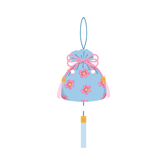 手绘矢量扁平端午香包