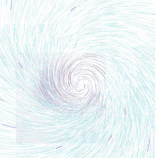 彩色科幻环绕星轨元素