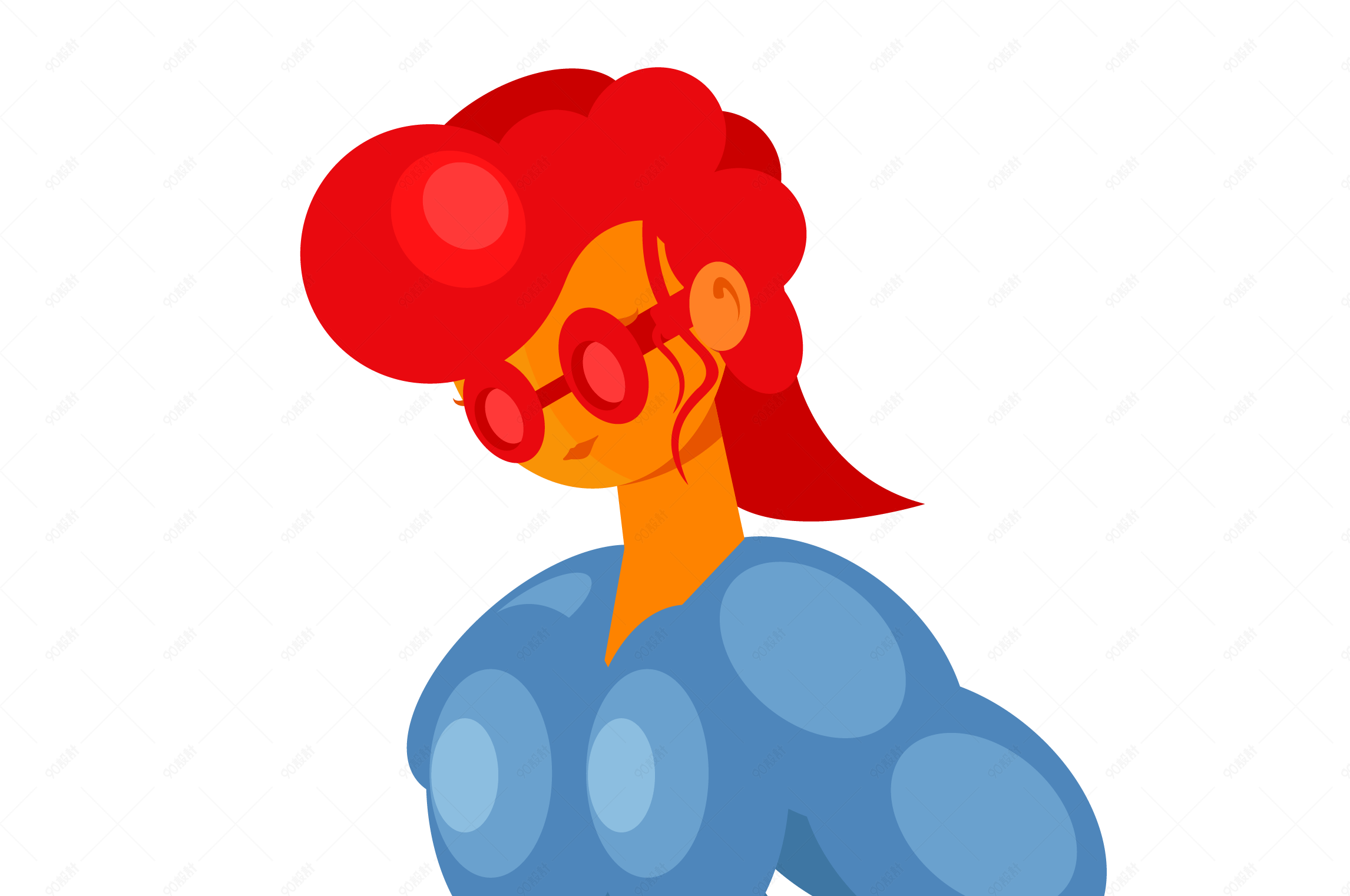 大力士妈妈矢量素材