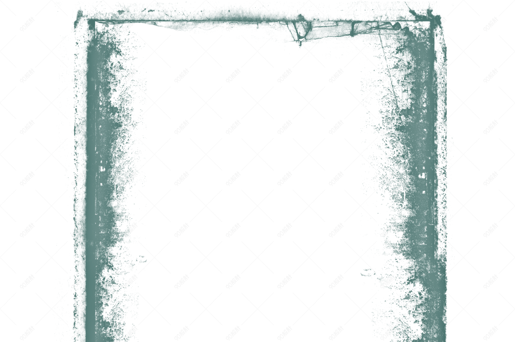 复古墨绿色破旧边框