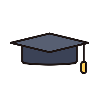 博士帽卡通免扣素材