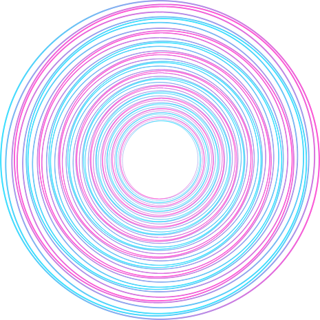 蓝紫色圆形渐变线条元素