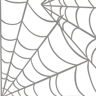 手绘卡通蜘蛛网蛛丝矢量元素