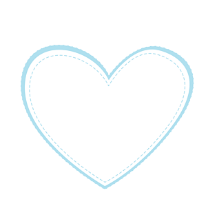 心形装饰边框矢量