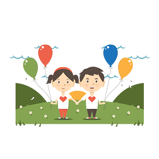 拉手卡通图片大全