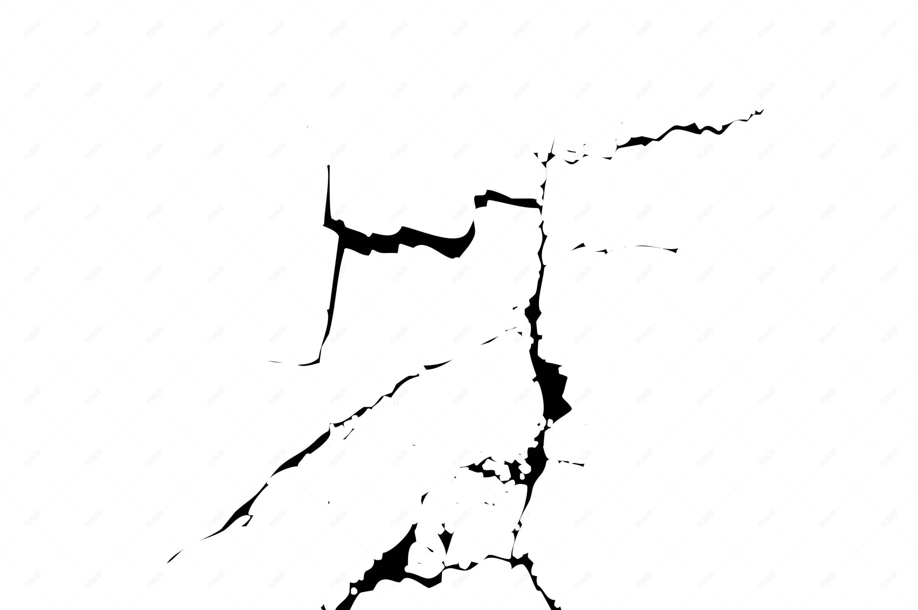 卡通抽象裂缝样本