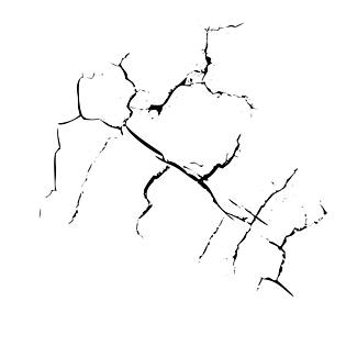 卡通手绘龟壳式裂痕