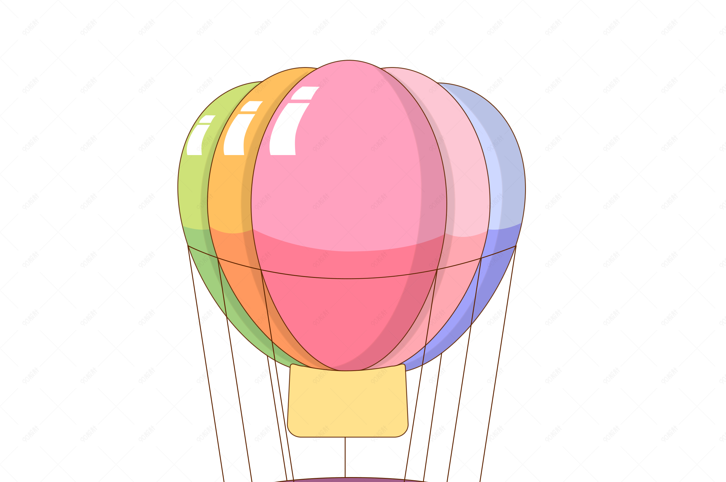 简单的热气球|插画|插画习作|彭清子 - 原创作品 - 站酷 (ZCOOL)