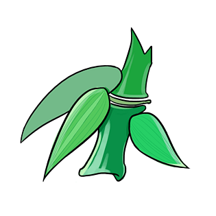 端午节习俗竹竿插画