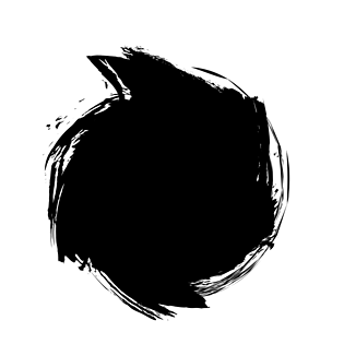 水彩黑色漩涡泼墨