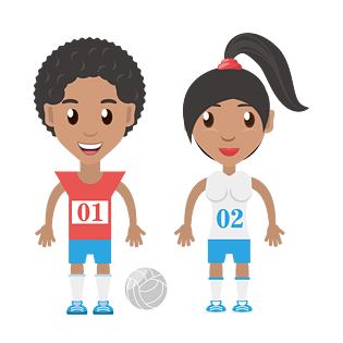 排球矢量图图片大全