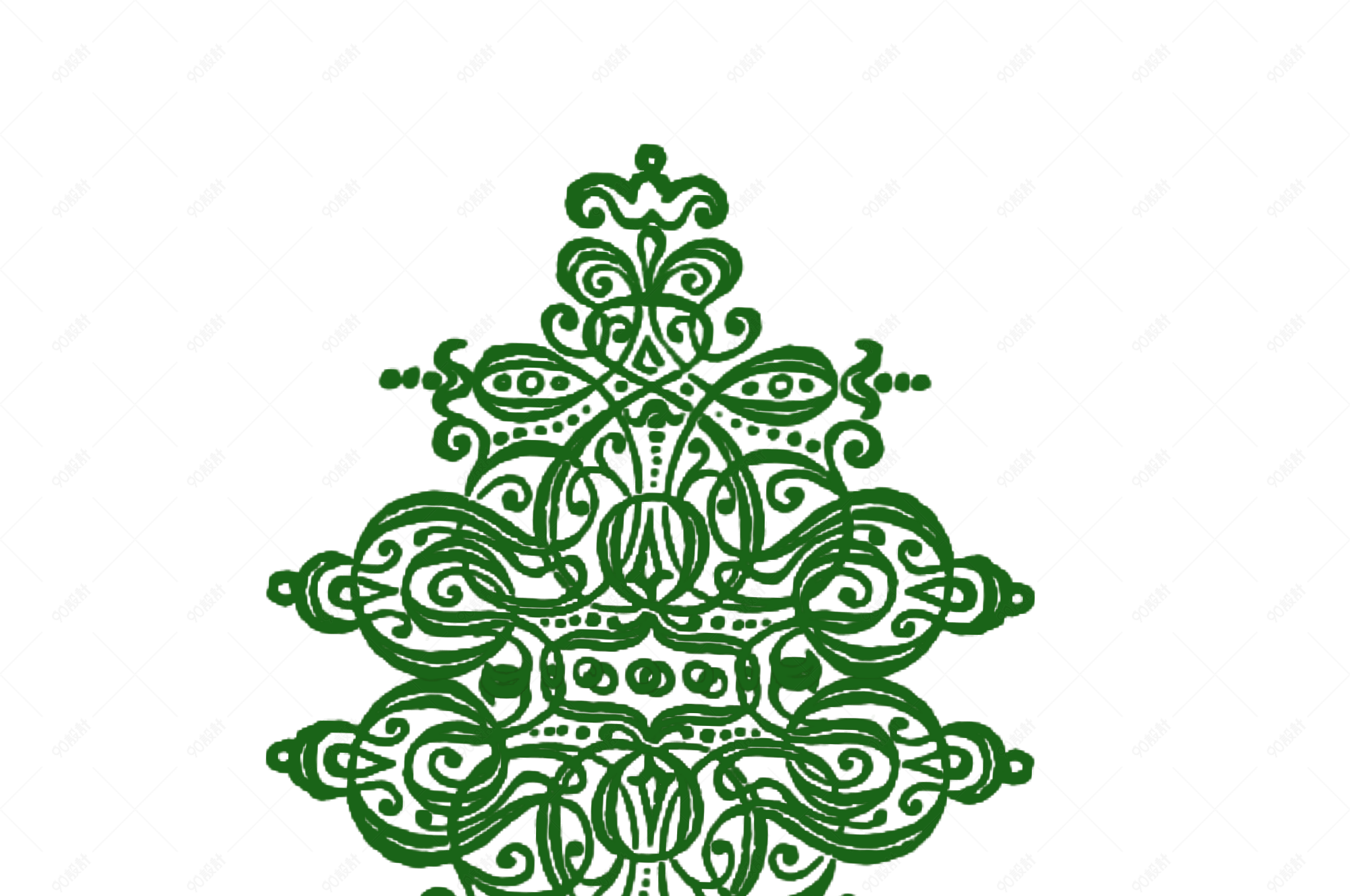 唯美中国风复古花纹图案元素