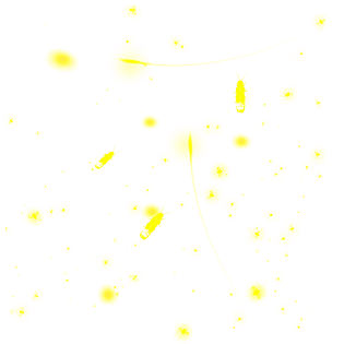 夏夜飞舞的可爱萤火虫元素
