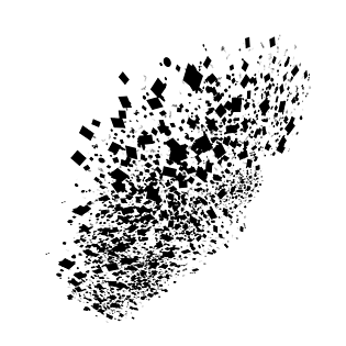 水彩黑色碎片泼墨