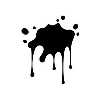 随意泼洒的创意墨汁