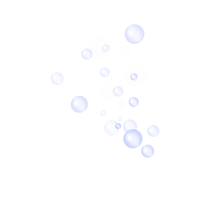 圆形蓝色泡泡元素